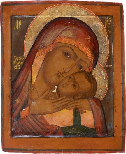 ICÔNE REPRÉSENTANT LA MÈRE DE DIEU DE KORSUN (KORS