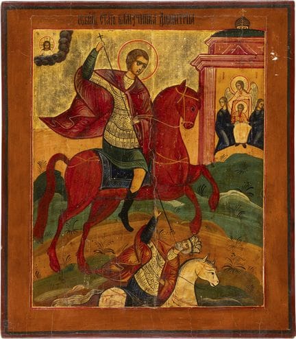 ICÔNE REPRÉSENTANT SAINT DÉMÉTRIE Russie, vers 180