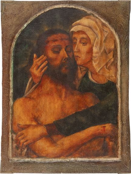 THE LAMENTATION OF CHRIST Recent oil on canvas mou