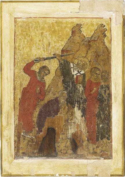 FRAGMENTO DE UN ICONO DE LA VIDA DE SAN NICOLÁS DE