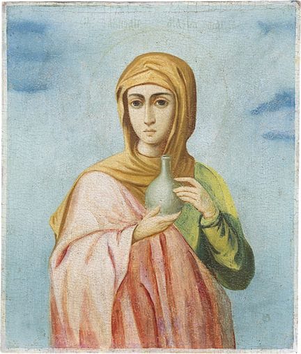 ICONO QUE REPRESENTA A SANTA MARÍA MAGDALENA. Rusi