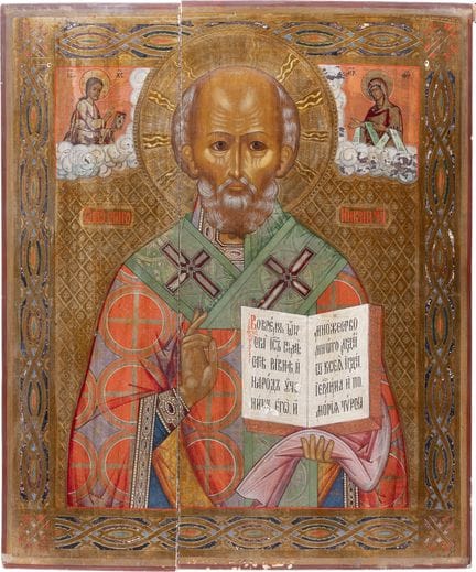 UN GRAN ICONO DE SAN NICOLÁS DE MYRA. Ruso, finale
