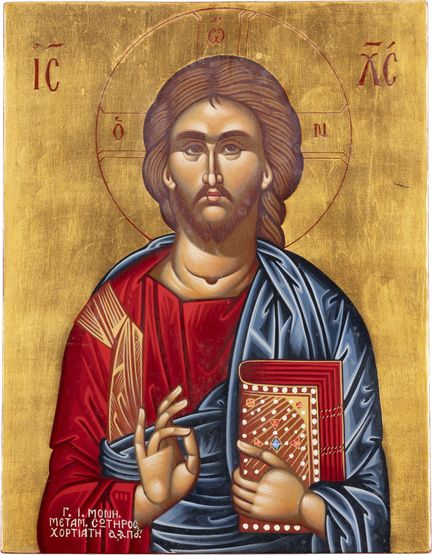 ICONO QUE REPRESENTA A CRISTO PANTOCRATOR. Grecia,