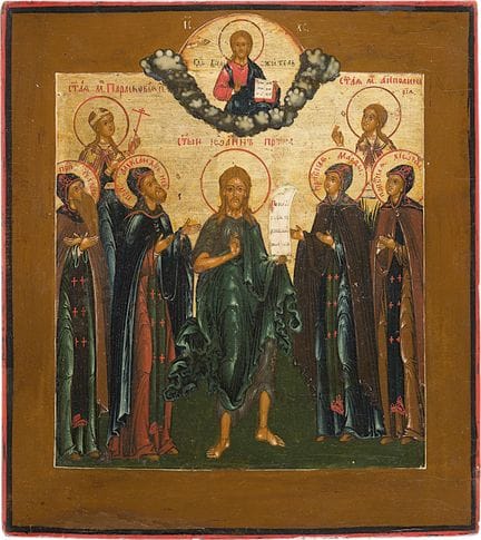 ICONO PATRONAL QUE MUESTRA A SAN JUAN EL PRECURSOR
