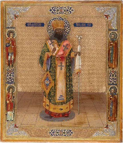 ICÔNE REPRÉSENTANT SAINT THÉODOSE D'OULITCH Russie