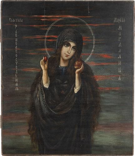 UN ICONO QUE REPRESENTA A SANTA MARÍA MAGDALENA, S
