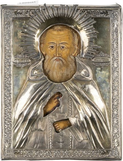 UNE PETITE ICÔNE REPRÉSENTANT SAINT ALEXANDRE NEVS