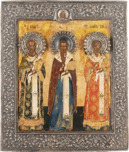 ICONO QUE REPRESENTA A LOS TRES SANTOS JERARQUES: 