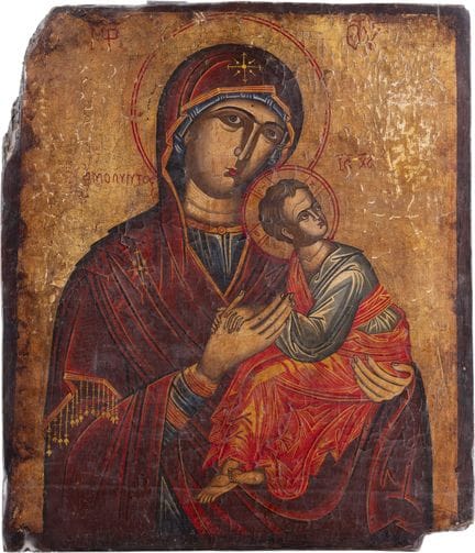 ICONO QUE REPRESENTA A LA MADRE DE DIOS DE LA PASI