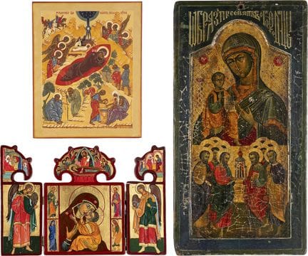 UN TRÍPTICO Y DOS ICONOS: IMÁGENES DE LA MADRE DE 