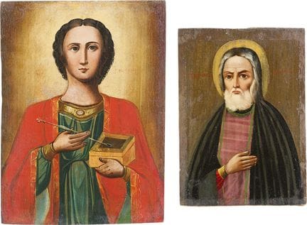 DOS ICONOS QUE REPRESENTAN A SAN SERAFÍM DE SARÓV 