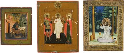 TRES ICONOS DE PEQUEÑO FORMATO: SAN SERAFÍN DE SAR
