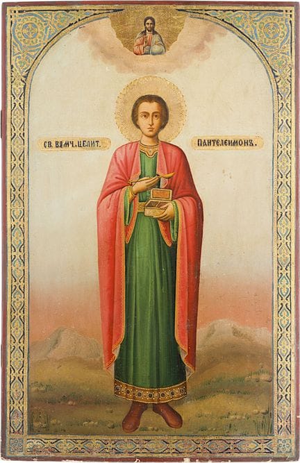 UN ICONO MONUMENTAL QUE REPRESENTA A SAN PANTELEIM