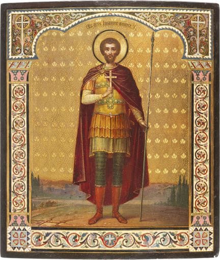 ICONO DE SAN JUAN EL GUERRERO. Rusia, Moscú, princ
