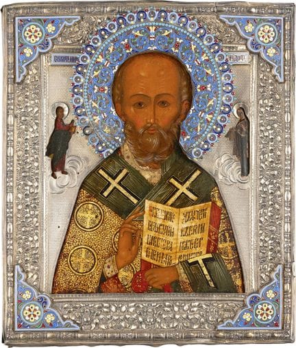UN MAGNÍFICO ICONO QUE REPRESENTA A SAN NICOLÁS DE