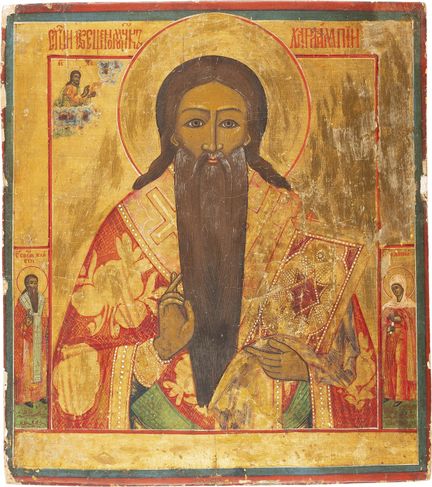 ICONO QUE REPRESENTA A SAN CHARALAMPO. Ruso, Vetka