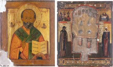 DOS ICONOS: SAN NICOLÁS DE MIRA Y UN ICONO DE LA S