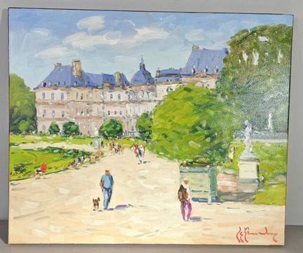 Guy LEGENDRE (né en 1946).
"Paris, le jardin du Lu