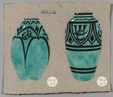 SAMARA
"Projet pour deux vases orientalistes"
Deux
