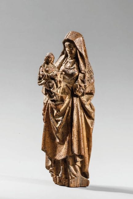 MALINES
"Sainte Anne Trinitaire"
Noyer sculpté et 