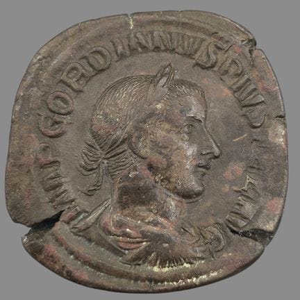 Gordien III ( 238-244)
Sesterce en bronze
Son bust