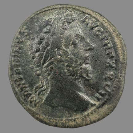 Marc Aurèle (161 - 180)
Sesterce en bronze
Son bus
