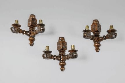 Charles DUDOUYT (1885-1946)
Set di 3 applique da p