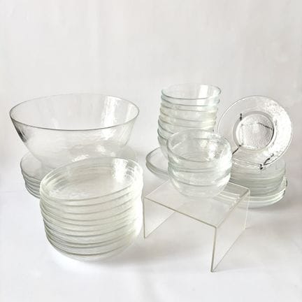 Geneviève LETHU 
Servierset aus transparentem Glas