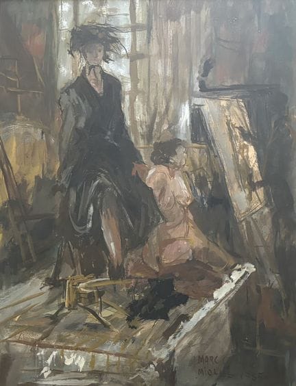 Marc CÉNAC (1920–2004)
Die Posing-Sitzung 
Aquarel