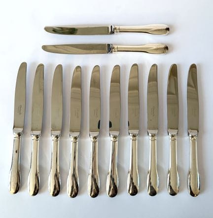 CHRISTOFLE 
Modell Cluny
12er-Set Dessertmesser au