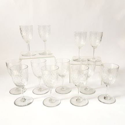 BACCARAT 
Glasgeschirr aus Kristall, Modell PARIS,