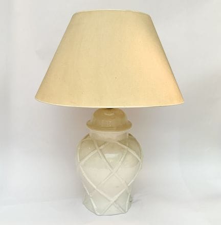 CHAUMETTES PARIS – ITALIEN 
Lampe aus weißer Keram