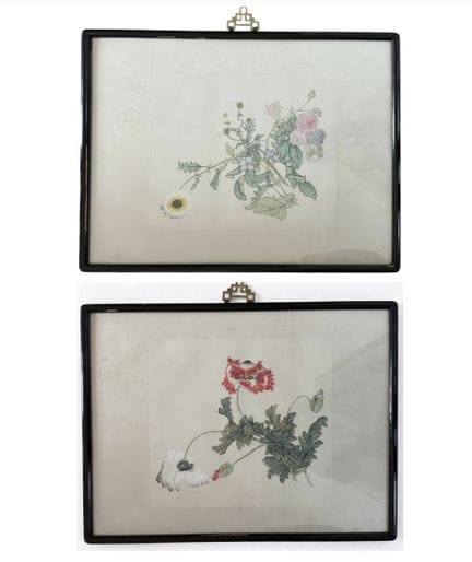 ASIEN – MODERNE KUNST
Zweiteiliges Set mit Textild