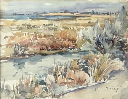 MODERNE KUNST 
Landschaftsansicht
Aquarell auf Pap