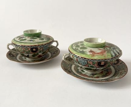 CHINA – MODERNE KUNST 
Set aus zwei Schalen mit De