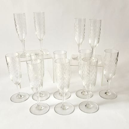 BACCARAT 
Glasgeschirr-Set aus Kristall, Modell PA