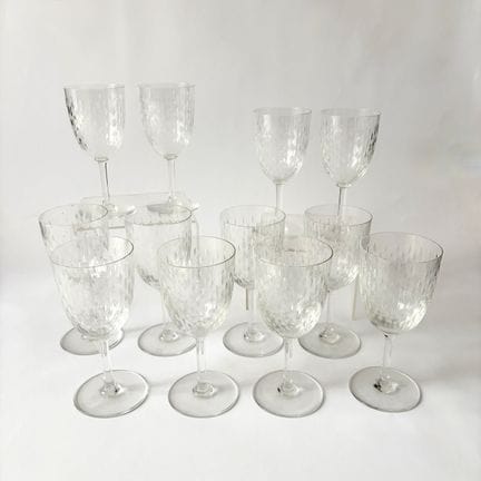 BACCARAT 
Getränkeglas-Set aus Kristall, Modell PA