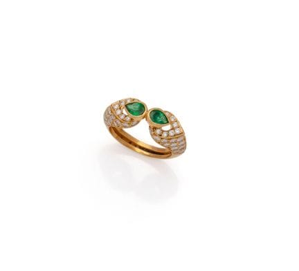 RING aus 18 Karat Gelbgold (750/1000), offener Rin