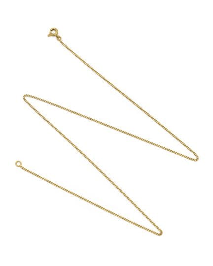 FEINE KETTE aus 18 Karat Gelbgold (750/1000) mit P