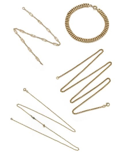 Set aus 18 Karat Gelb- und Roségold (750/1000), be