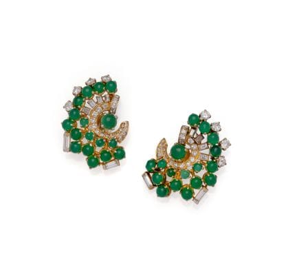 ÉLÉGANTE PAIRE DE CLIPS D’OREILLES SPIRALES en or 