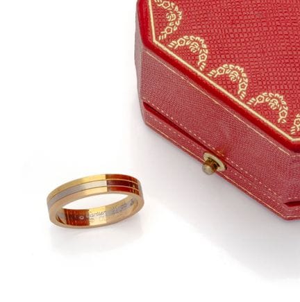 CARTIER, vers 2004
ALLIANCE D'HOMME VENDÔME en or 