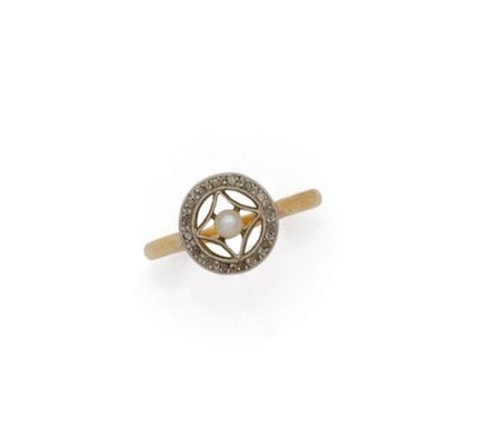 ANELLO “CIBLE” in oro bicolore 18 carati (750/1000