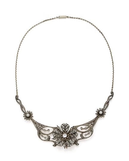 COLLANA TRASFORMABILE in argento (800/1000) placca