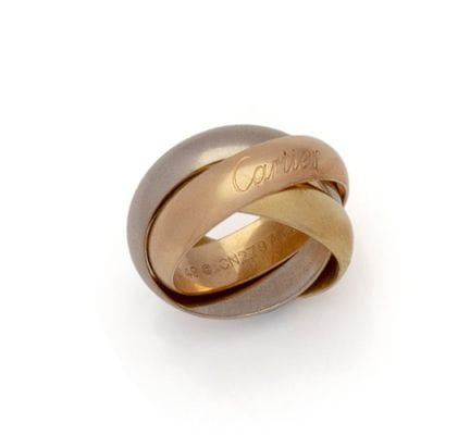 CARTIER
BAGUE TRINITY GM en or 3 tons 18K (750/100