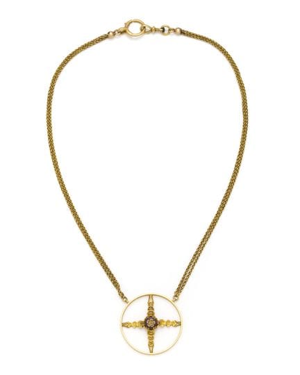 HALSKETTE „CIBLE“ aus 18 Karat Gelbgold (750/1000)