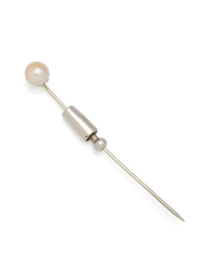 LAVALIÈRE-ANSTECKNADEL aus 18 Karat Weißgold (750/