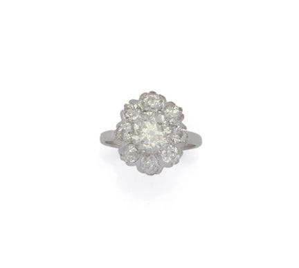 ANELLO MARGHERITA in oro bianco 18 carati (750/100