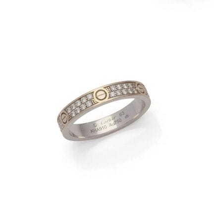 CARTIER
BAGUE LOVE en or gris rhodié 18K (750/1000