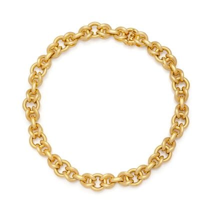 VAN CLEEF  ARPELS
COLLIER RAS DE COU maille jasero
